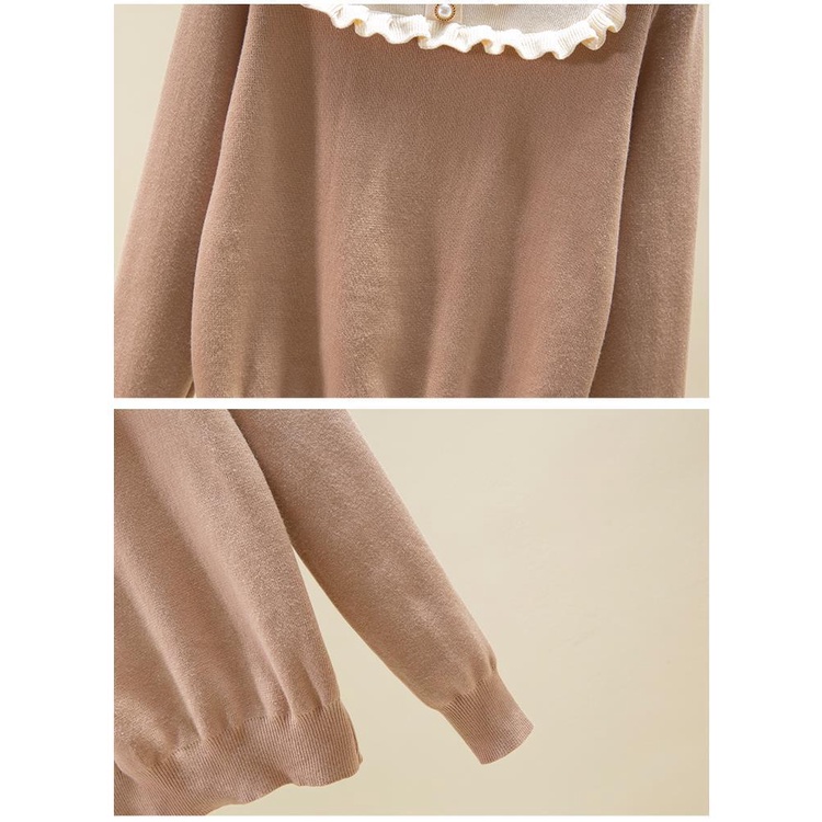 Áo Sweater Dệt Kim Dáng Rộng Thời Trang Thu Đông Dành Cho Nữ