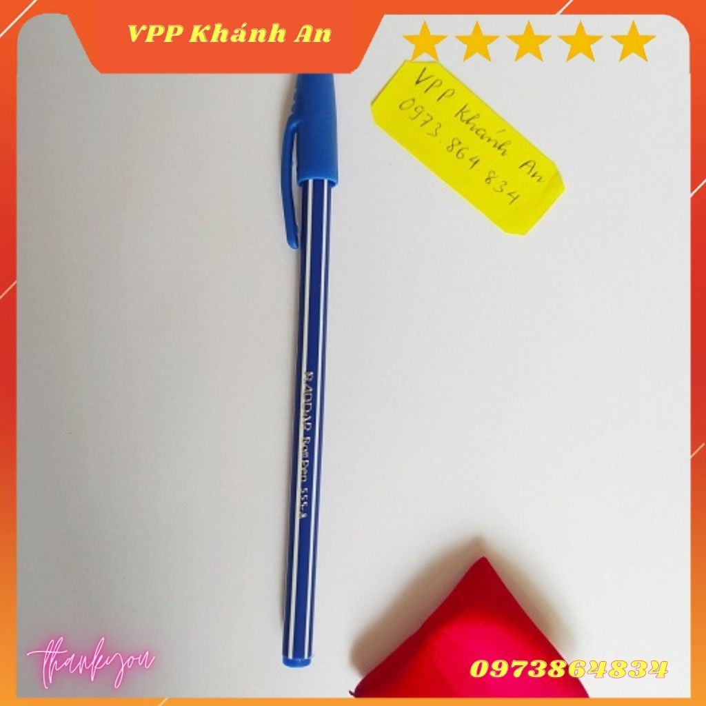 Combo 5 Bút bi AIHAO 555 mực xanh(0.7mm)