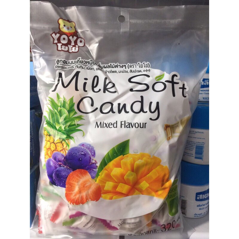 Sỉ 1 thùng kẹo mềm trái cây Milk Soft Candy nhập khẩu chính nghạch 30 gói
