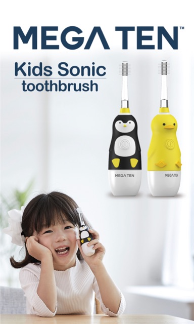 Bàn chải đánh răng điện 360 độ trẻ em Megaten Kids Sonic