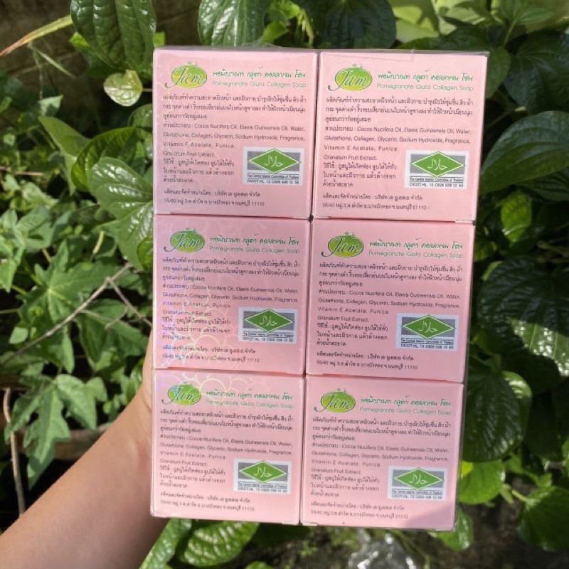 Xà Phòng Lựu Thái Lan Sạch Da Sáng Da Ngăn Mụn Hàng Loại 1