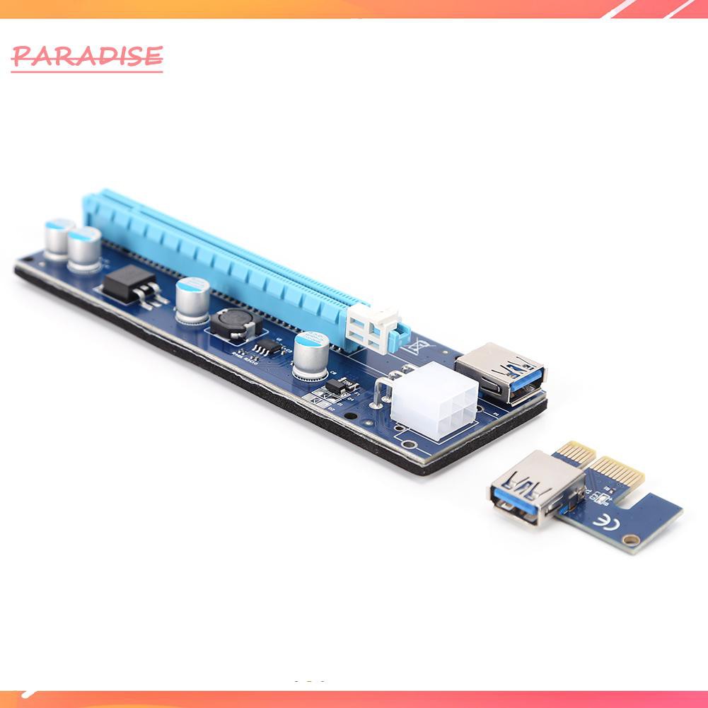 1 Dây Cáp Chuyển Đổi Pci Express Riser Card Usb 3.0 Pci-E 1x Sang 16x