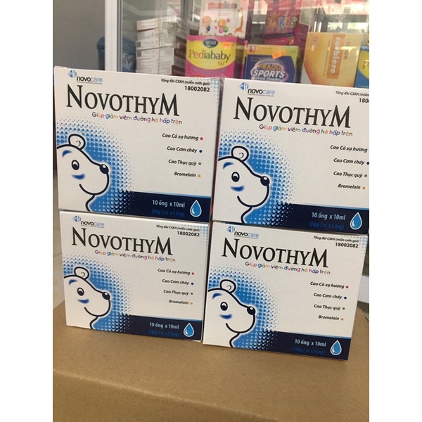 novothym giúp tăng đề kháng đường hô hấp trên hộp 10 ống