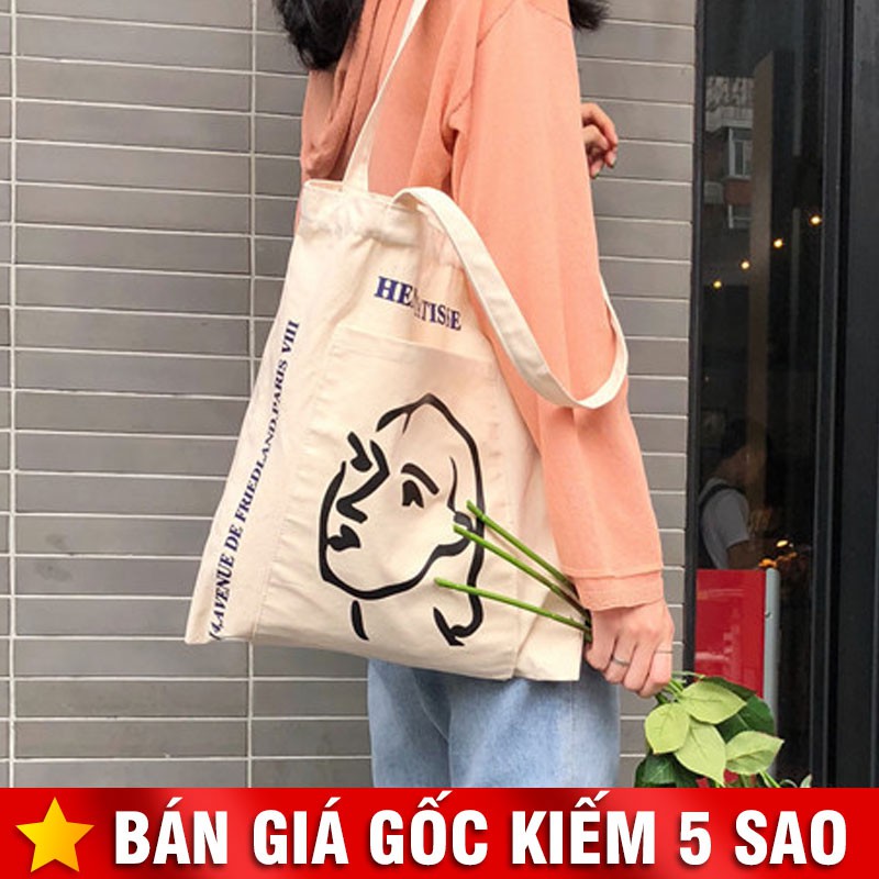 Túi Vải Tote Cỡ Lớn Henrimatisse Nàng Thơ P1455