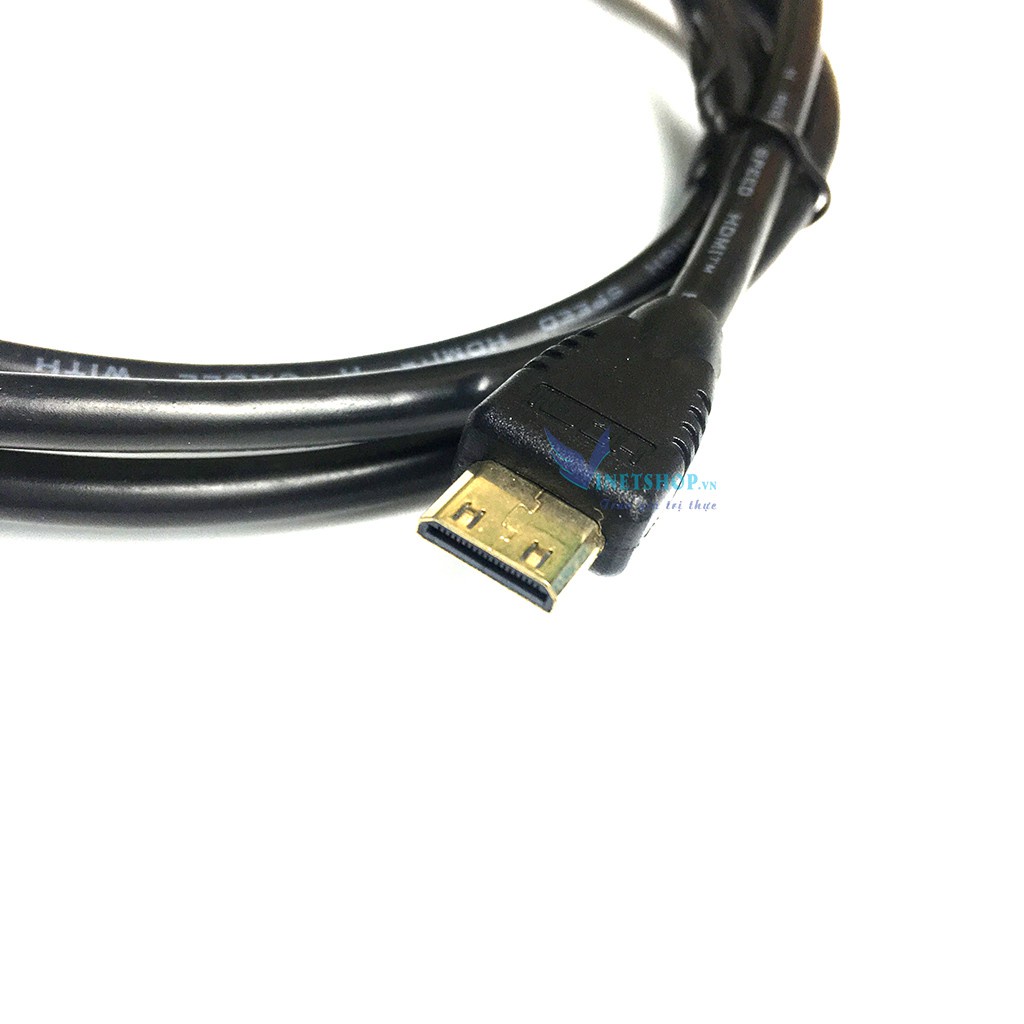 Cáp chuyển Mini HDMI sang HDMI kết nối máy ảnh, Camera ra Tivi dài 1.5m -dc330