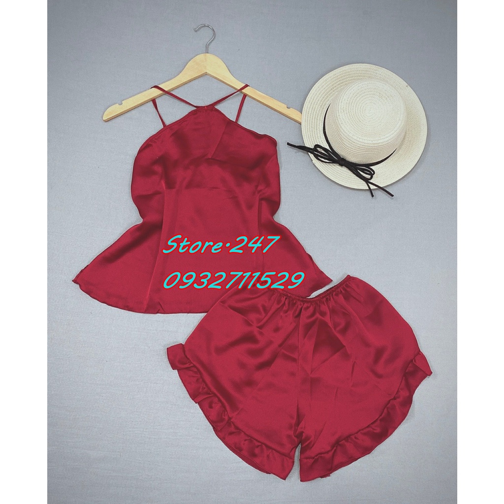 (DƯỚI 55KG) BỘ YẾM SATIN KHÔNG MÚT DỄ THƯƠNG MẶC NGỦ SIÊU XINH LUNG LINH, SATIN XỊN MỀM MƯỢT RẤT MÁT | BigBuy360 - bigbuy360.vn
