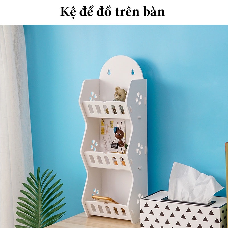 Kệ Để Đồ Nhà Tắm Giá Treo Tường - Kệ Đựng Đồ Đa Năng Không Khoan Tường Lắp Ráp Thông Minh - KDD01 - Gia Dụng Tý Tẹo