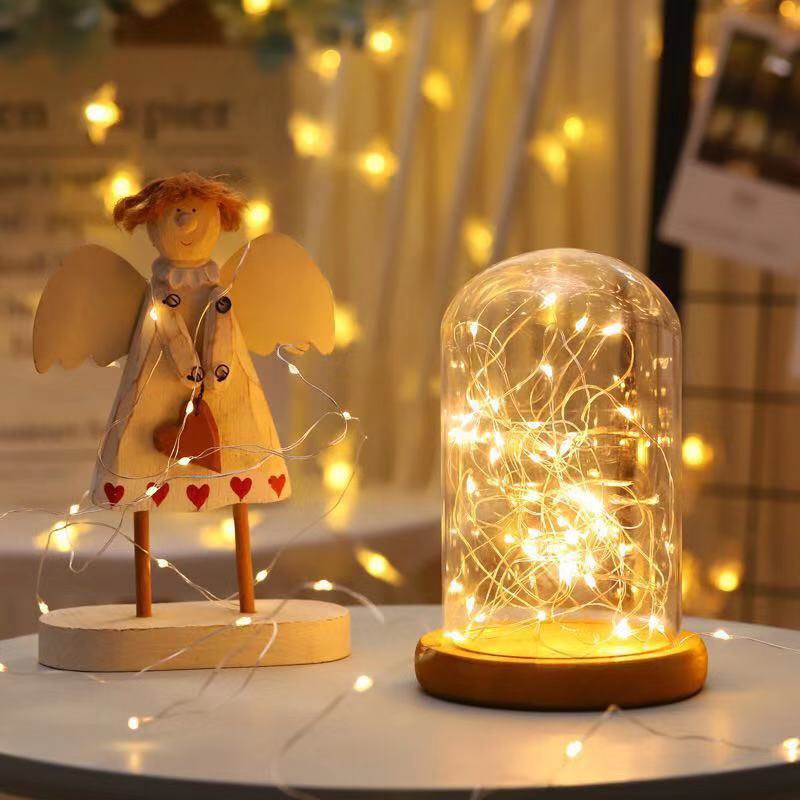 Dây Đèn Led Dùng Pin - Đèn Đom Đóm - Fairy Lights 5 mét 100 bóng
