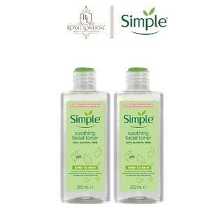 Combo 2 Nước Hoa Hồng Cân Bằng Da Dịu Nhẹ Simple Kind To Skin Soothing Facial Toner 200ml/ chai
