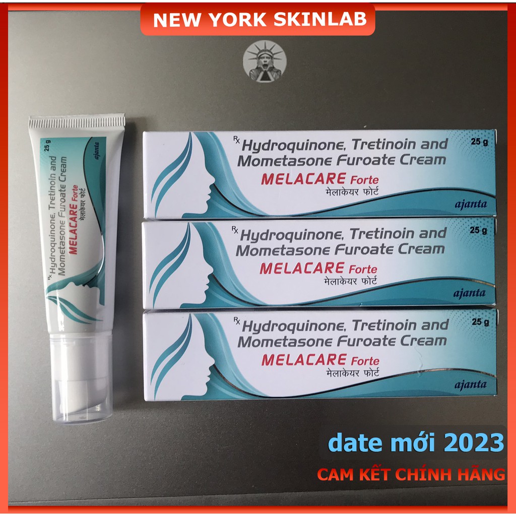 Kem Melacare xanh (25g) 4% hydroquinone và 0.025% tretinoin - hết nám, giảm mờ thâm nám, dưỡng trắng và làm sáng da