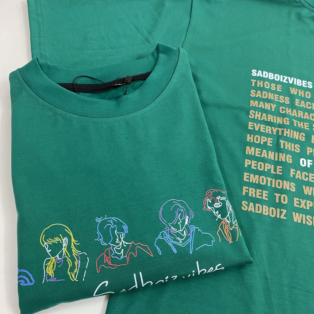Áo Thun Tay Lỡ Sadboiz Sadboizvibes, Áo phông unisex Form rộng oversize, chất liệu Cotton - KKIM Shop