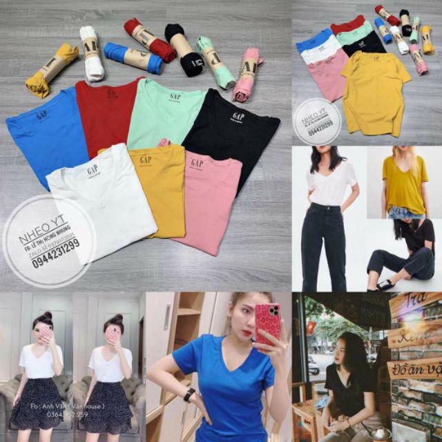 {giá sale} Áo Phông Nữ Cổ Tim B12 chất đẹp..