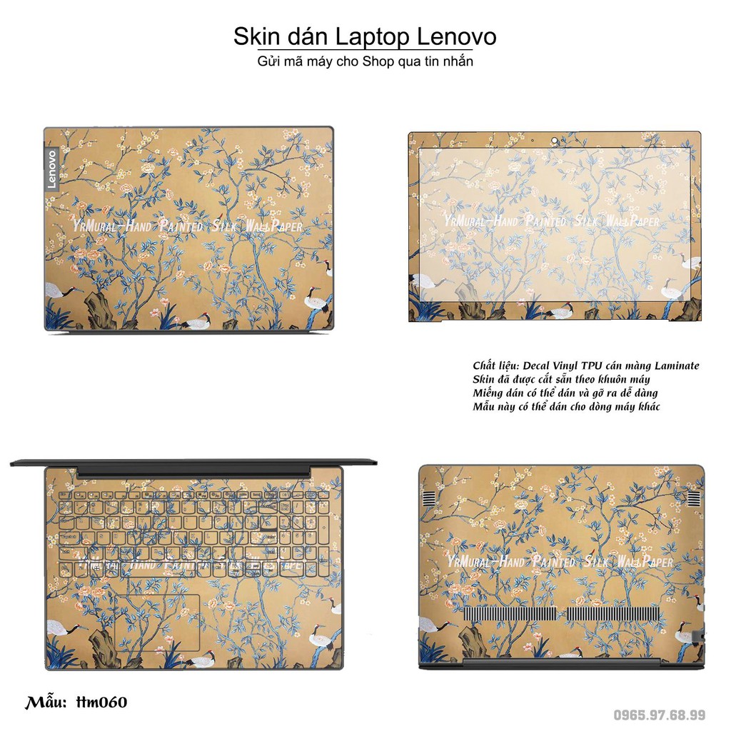 Skin dán Laptop Lenovo in hình Tranh thủy mặc _nhiều mẫu 3 (inbox mã máy cho Shop)