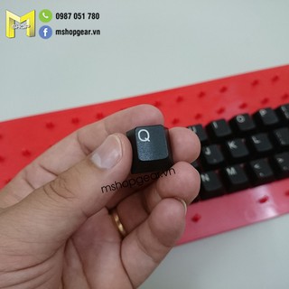 Set keycap thick PBT POM Black Alpha cherry profile