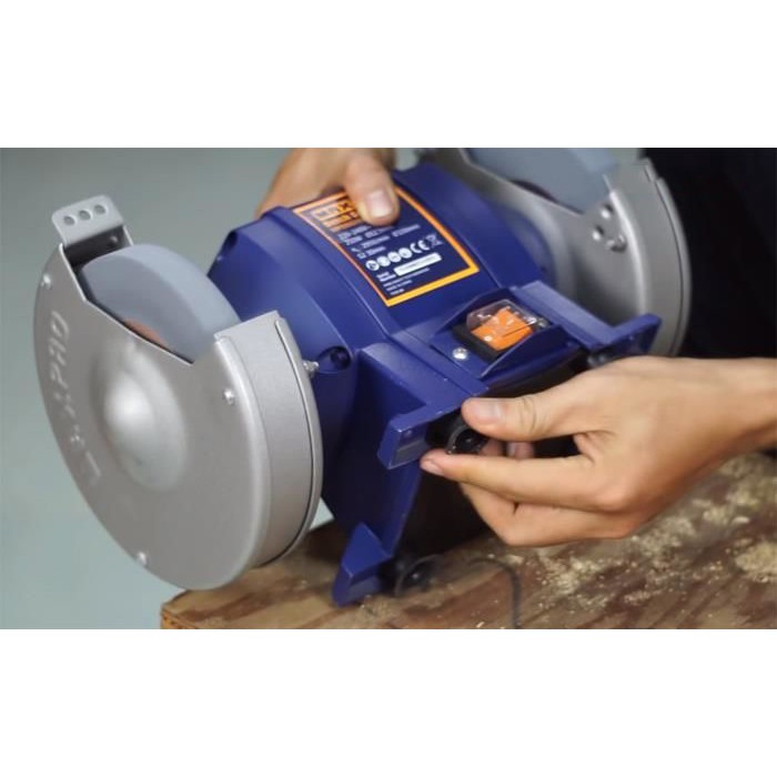 6" (150mm) Máy mài bàn hai đá 250W Maxpro MPBBG150