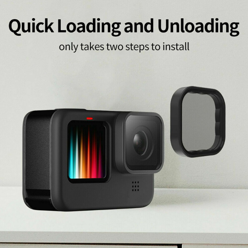 Vòng Bảo Vệ Ống Kính Máy Ảnh Màu Đen Cho Go Pro Hero 9