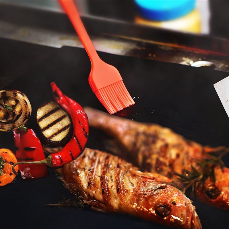 Thảm lót chống dính dùng làm đồ nướng BBQ và nướng bánh tái sử dụng được