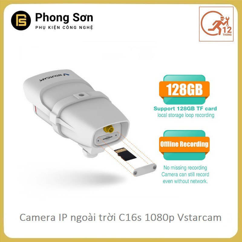 Camera Wifi IP C16s 1080p Ngoài trời Vstarcam | BigBuy360 - bigbuy360.vn