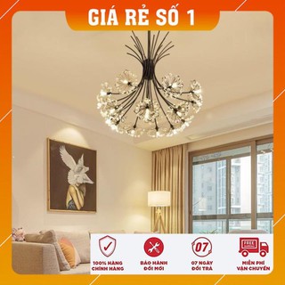 Đèn Thả Trần - Bàn Ăn HOA TUYẾT Pha Lê Trang Trí Hiện Đại - Kèm Bóng LED
