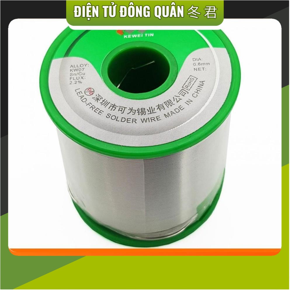 Thiếc hàn không chì 0.6mm, 0.8mm, 1.0mm, 1.2mm - 50gram, 100gram