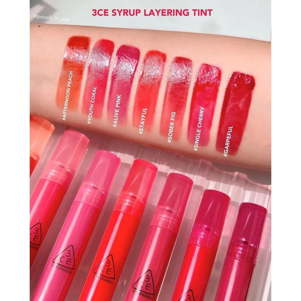 Son bóng 3CE Syrup Layering Tint