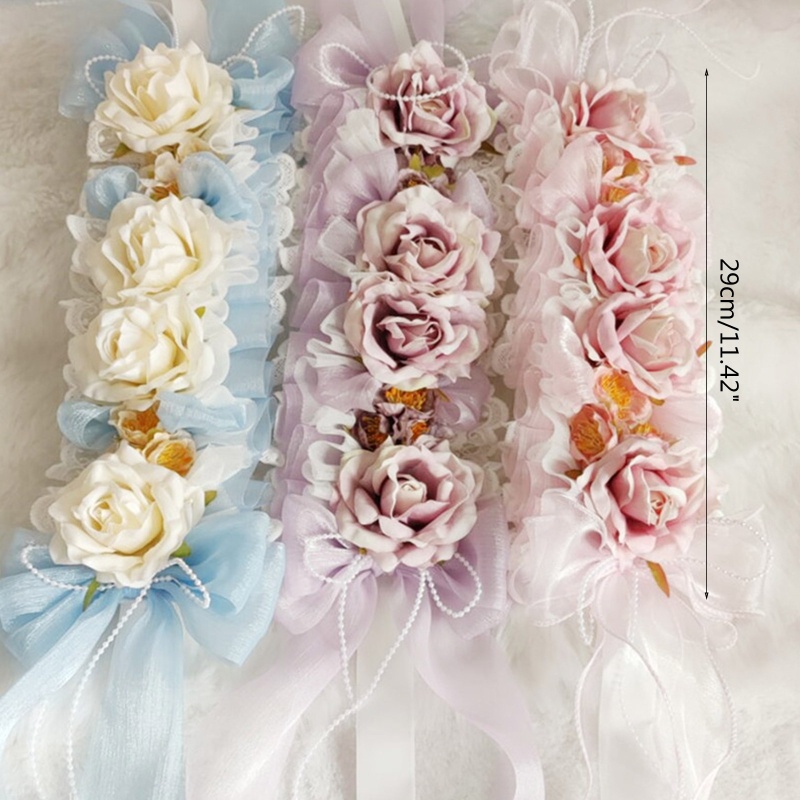 Băng Đô Ren Hoa Phong Cách Lolita Xinh Xắn Cho Nữ