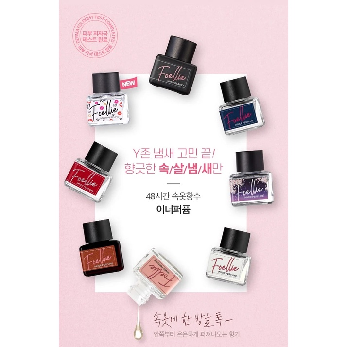 Nước hoa vùng kín hương đào ngọt ngào Foellie Eau De Innerb Perfume 5ml - Cherry Blossom (chai màu tím)
