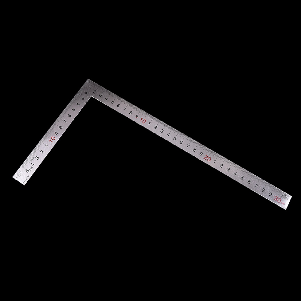 Mới Thước Đo Góc Vuông 90 Độ Bằng Thép Không Gỉ 15x30cm