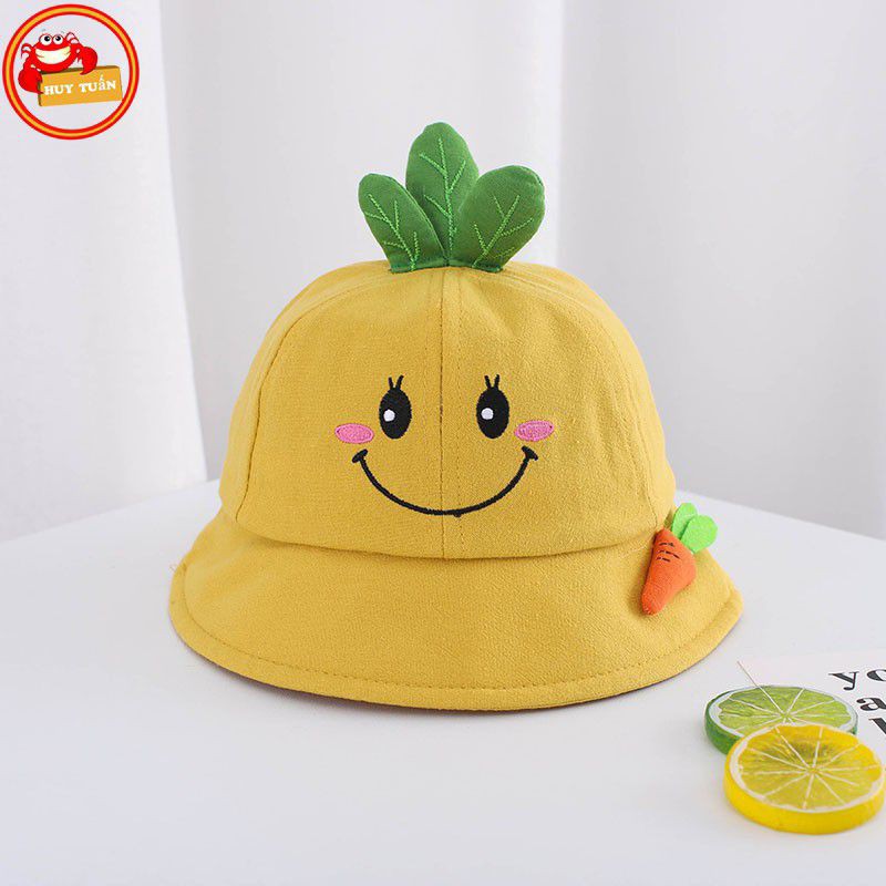 Nón bucket mặt cười cho bé