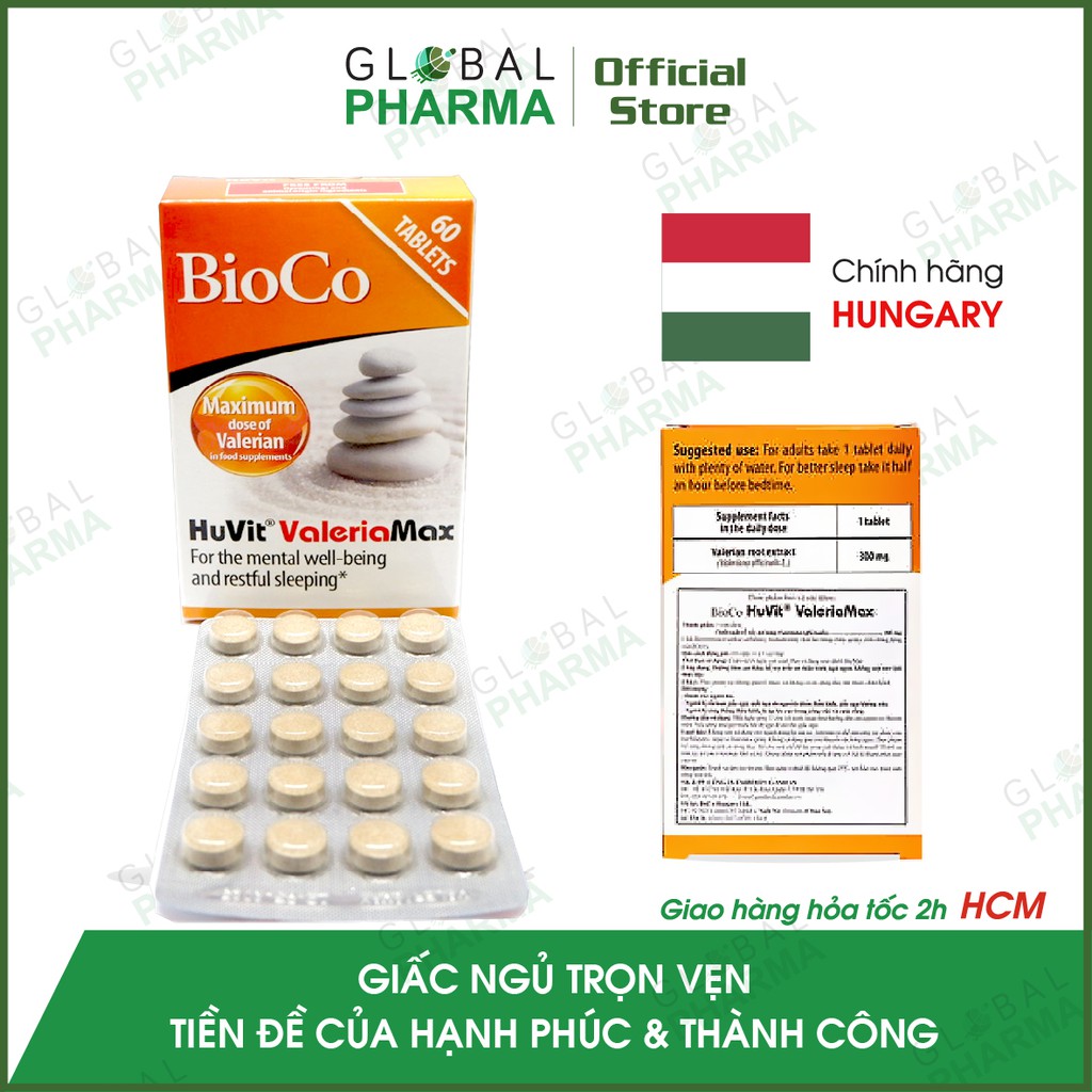 Viên uống Bioco Valeria Max giúp ngủ ngon, an thần, không gây phụ thuộc