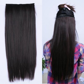 (SALE SỐC) Tóc giả kẹp 3 phím thẳng đen