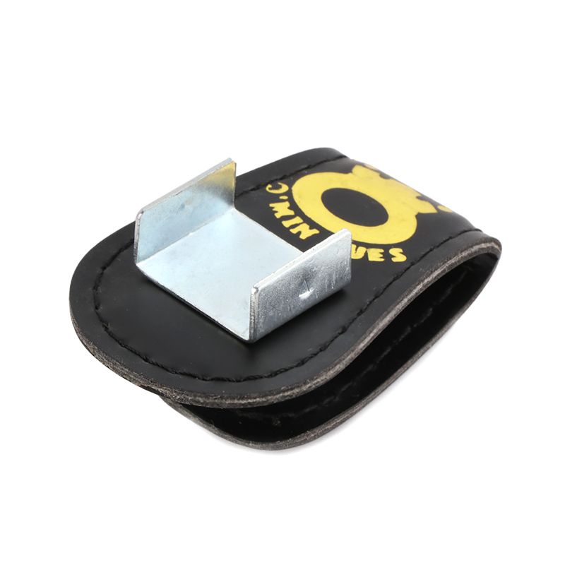 Hộp Đựng Phấn Bida Bằng Da PU Kèm Kẹp Thắt Lưng Tiện Lợi