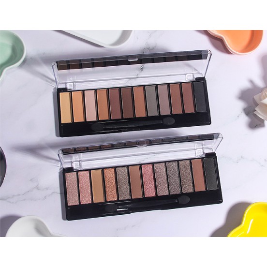 Mỹ phẩm Âu mỹ, set phấn mắt highlight 12 màu lựa chọn, bảo bối cho chị em mới tập make up