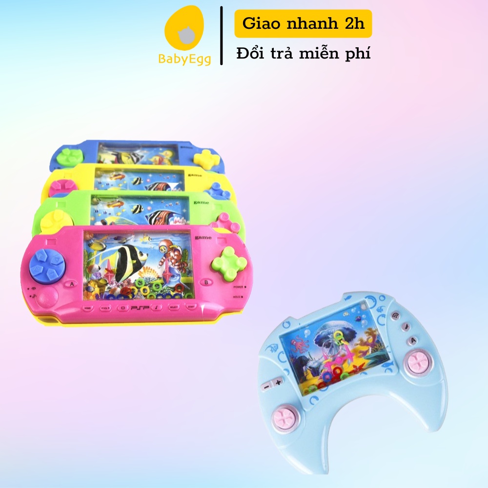 Máy bắn vòng hình điện tử chơi game cầm tay bắn vòng nước vào trụ đồ chơi trẻ em 3 4 5 6 7 8 tuổi babyegg baby egg