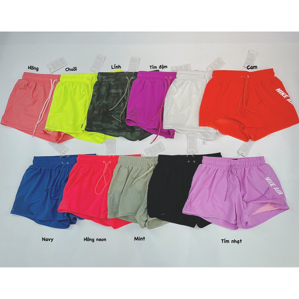 Quần Đùi Boxer Thể Thao Nữ 2 Lớp Nk Air Siêu Xinh