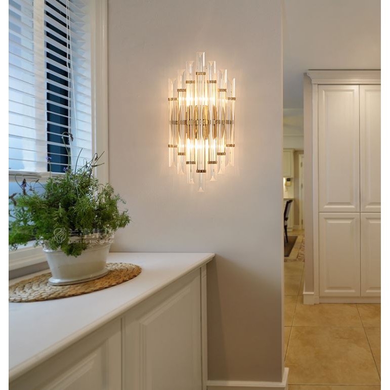 Đèn tường MONSKY CRAS pha lê hiện đại trang trí nội thất sang trọng - kèm bóng LED chuyên dụng [ẢNH THẬT 100%]