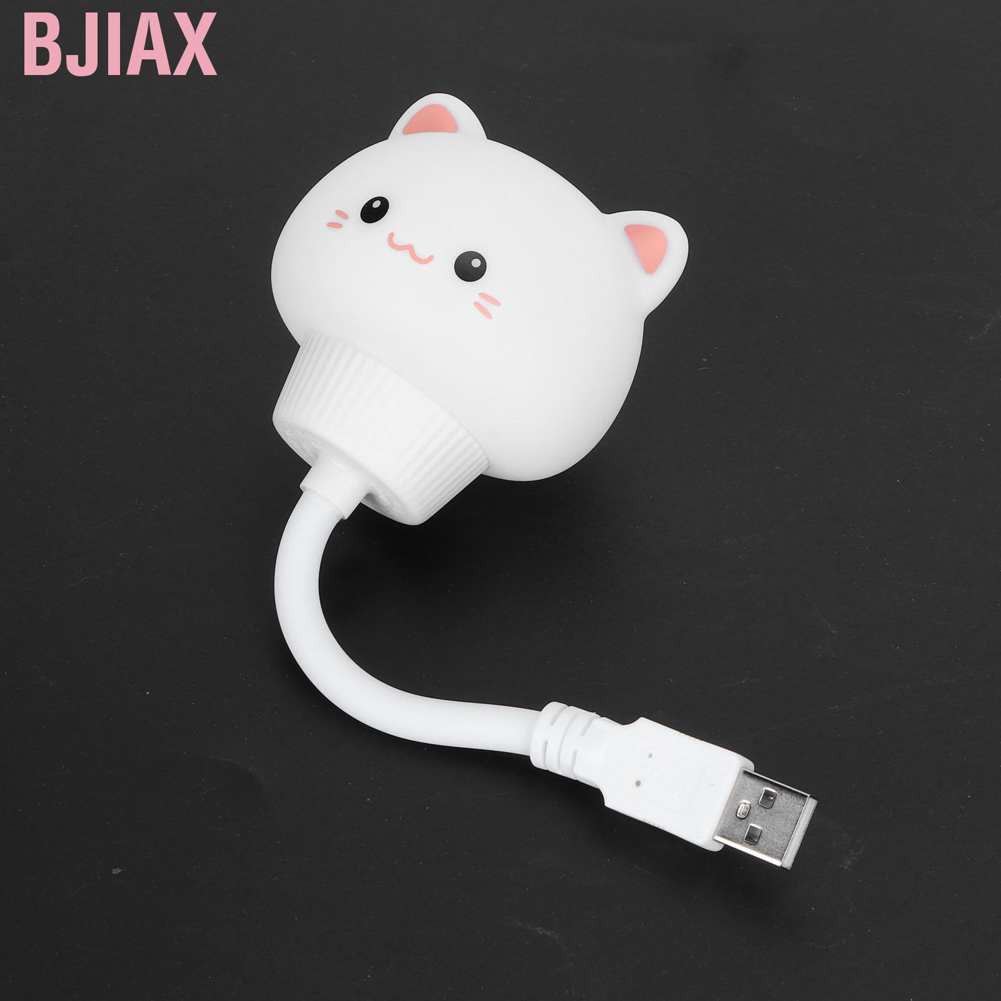 Đèn Ngủ Led Usb Mini Hình Mèo Hoạt Hình Xoay 360 Độ Cho Phòng Ngủ