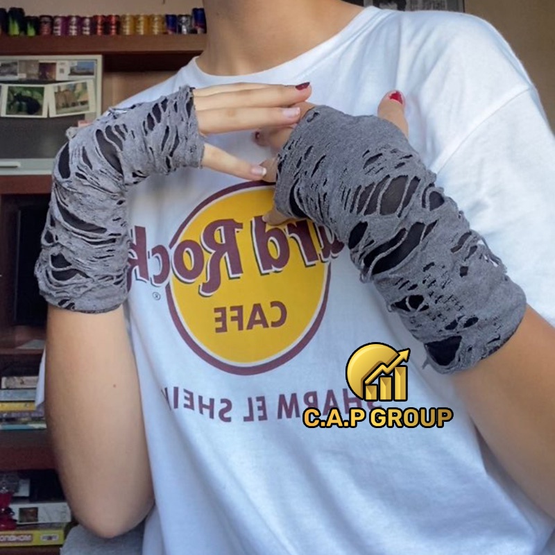 Găng tay chống nắng Ninja Hở Ngón Phong cách Harajuku style Thời trang đường phố cá tính
