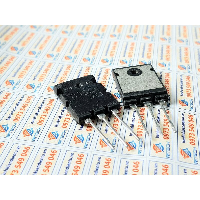 [Combo 2 chiếc] C3998 2SC3998 3998 Transistor NPN 25A 1500V TO-3PL tháo máy chính hãng