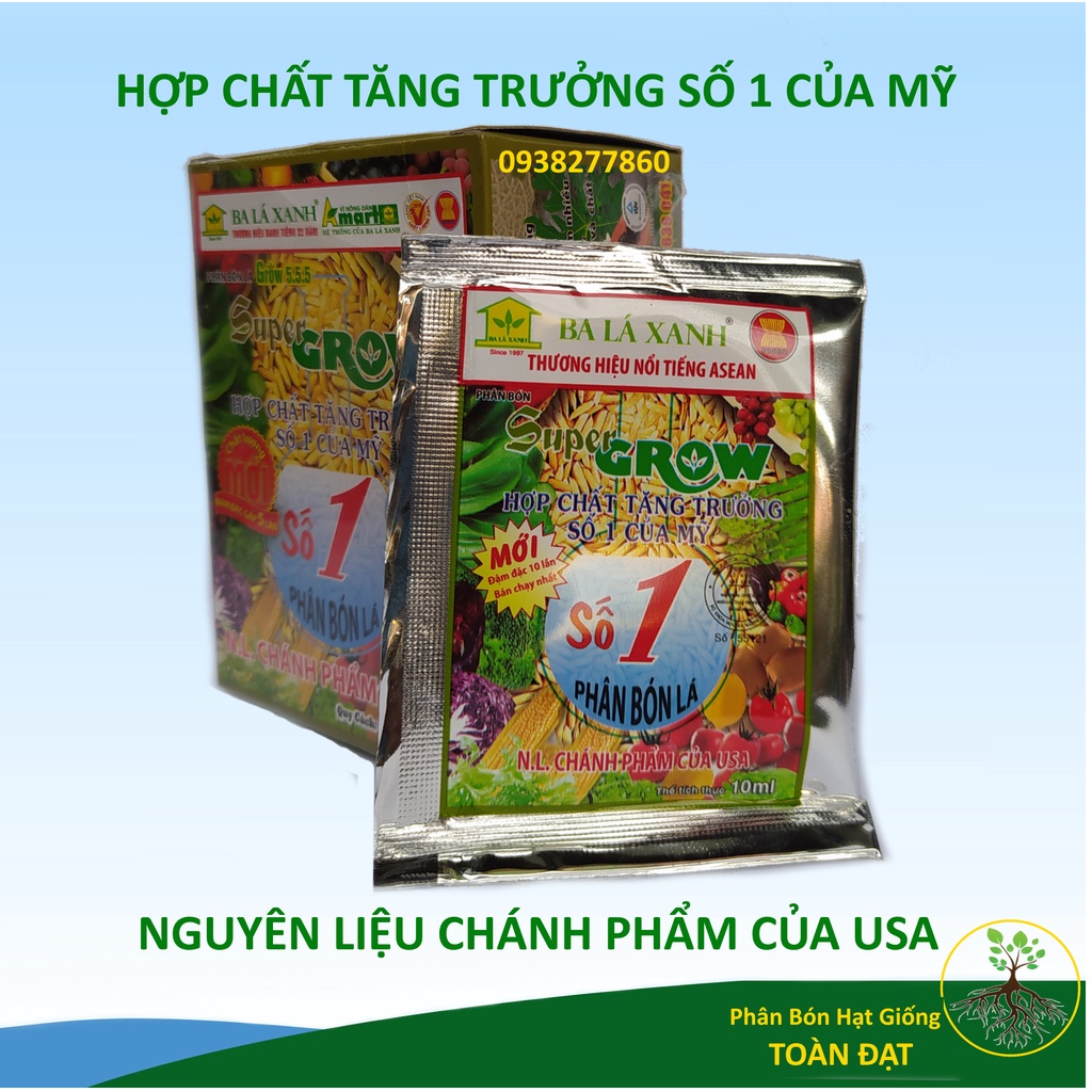 Phân Bón Lá Ba Lá Xanh Đậm Đặc Số 1