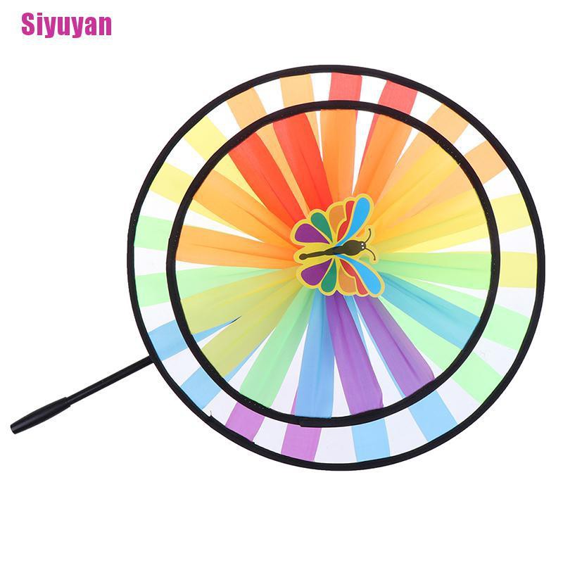 Chong Chóng Hai Tầng Nhiều Màu Sắc Làm Đồ Chơi Sân Vườn Cho Trẻ Em