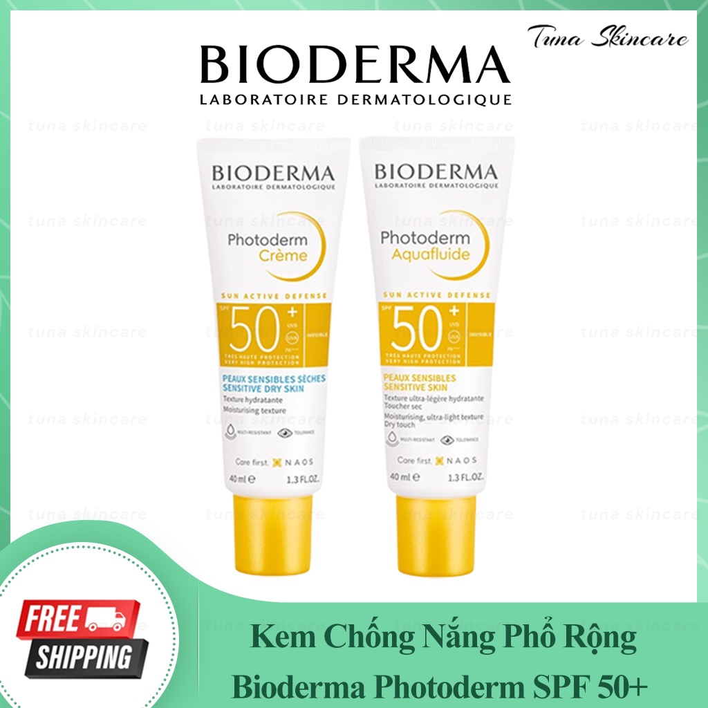 Kem Chống Nắng Phổ Rộng Bioderma Photoderm AquaFluide SPF 50+ 40ml