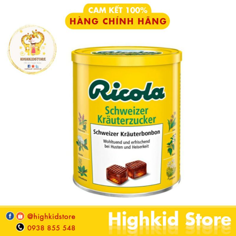 Kẹo ngậm ho Ricola 250g Đức