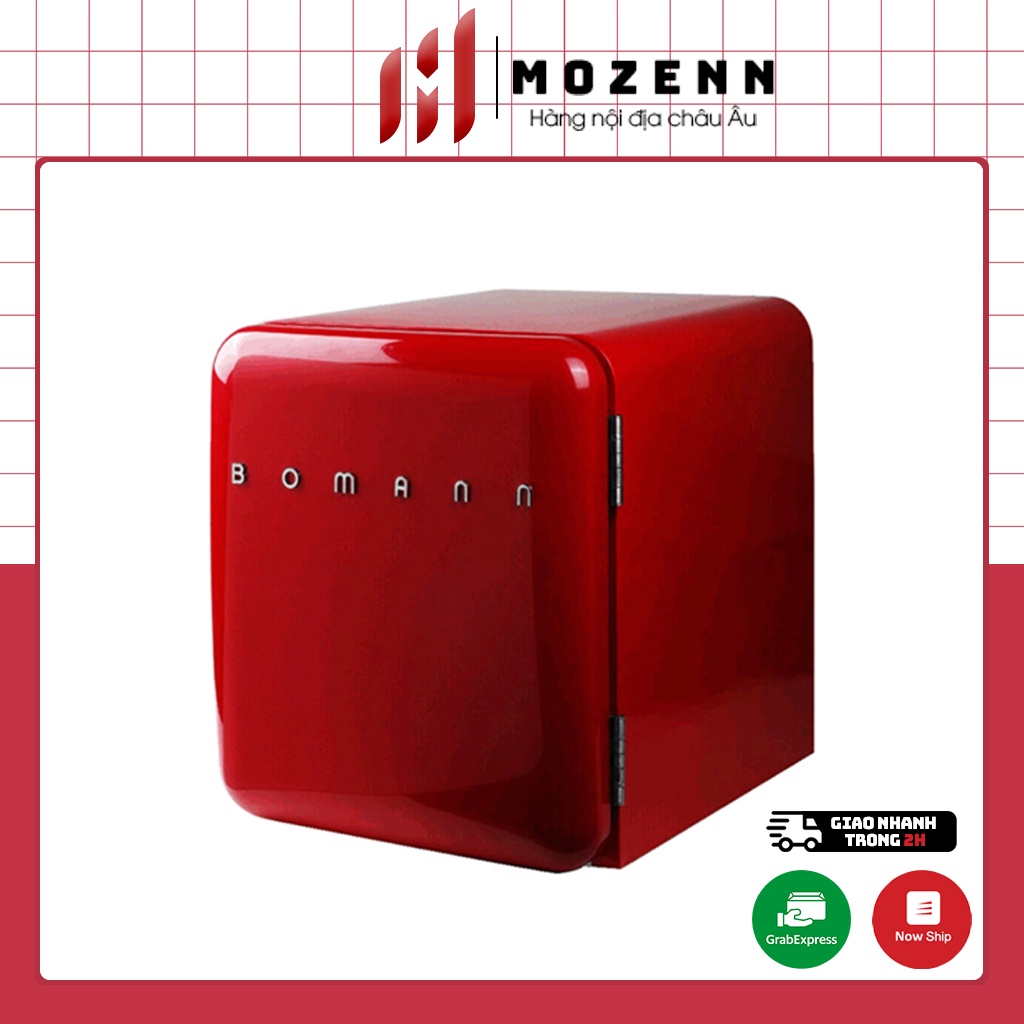 Tủ lạnh mini Bomann Retro Classic 44L hàng nội địa Hàn Quốc chính hãng bảo hành 12 tháng