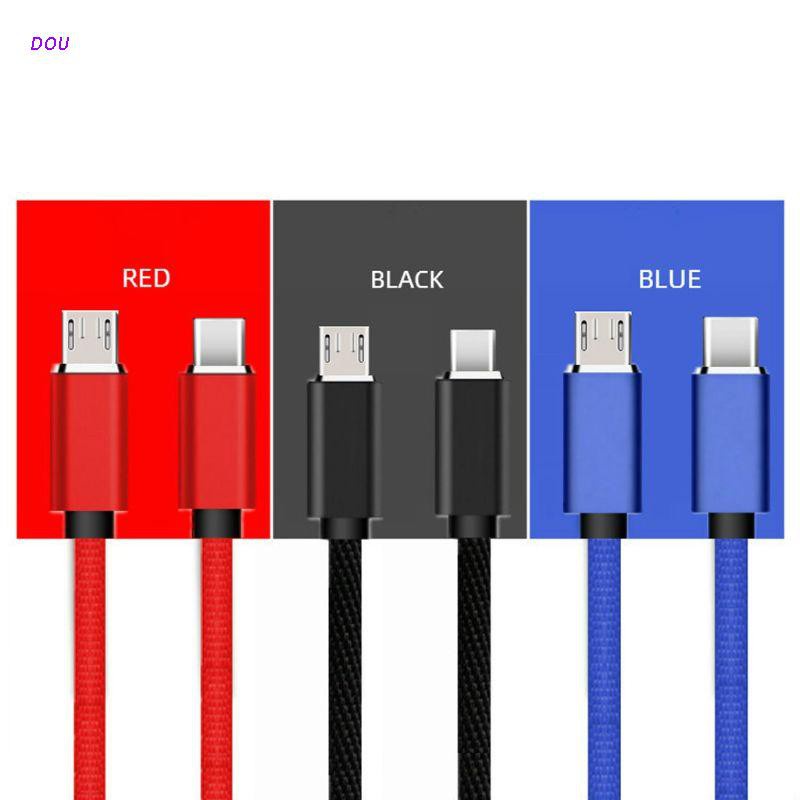 DOU Universal USB 3.1 Type C Male to Micro USB Male Sync OTG Charge Data Transfer Cable Cord for Mobile Phone Tablet Laptop