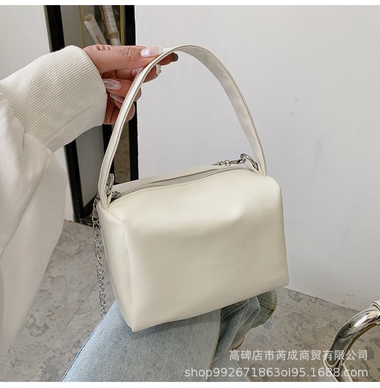 Túi xách tay đeo vai màu trơn thiết kế đơn giản thời trang cho nữ