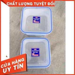 Bộ 2 hộp đựng thực phẩm 4 khóa song long 2242 1050ml & 600ml