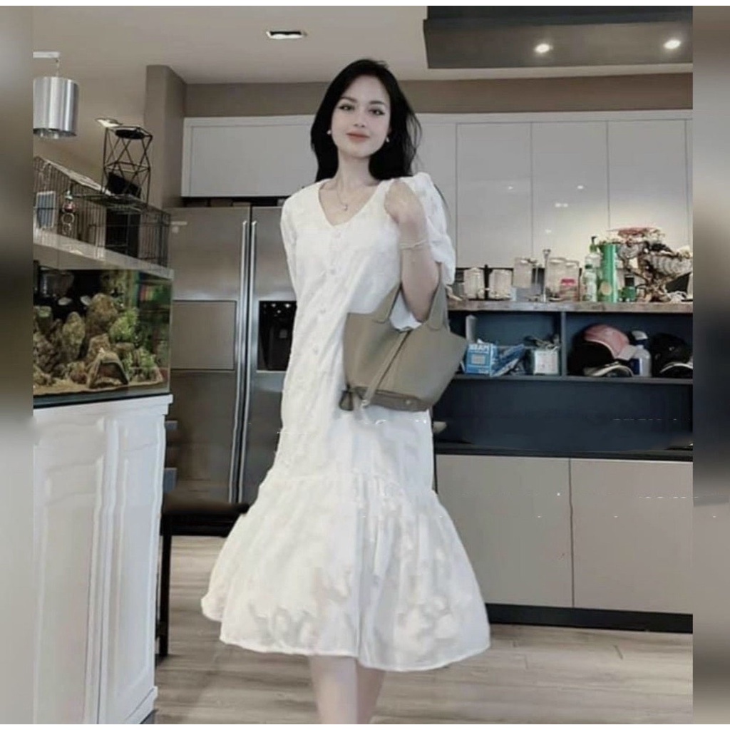 Váy Bầu Đầm Bầu Mùa Hè Thiết Kế Chất Voan Tơ 2 Lớp Dáng Suông Tay Ngắn Mềm Mát Xinh Xắn A054 Lin Store66