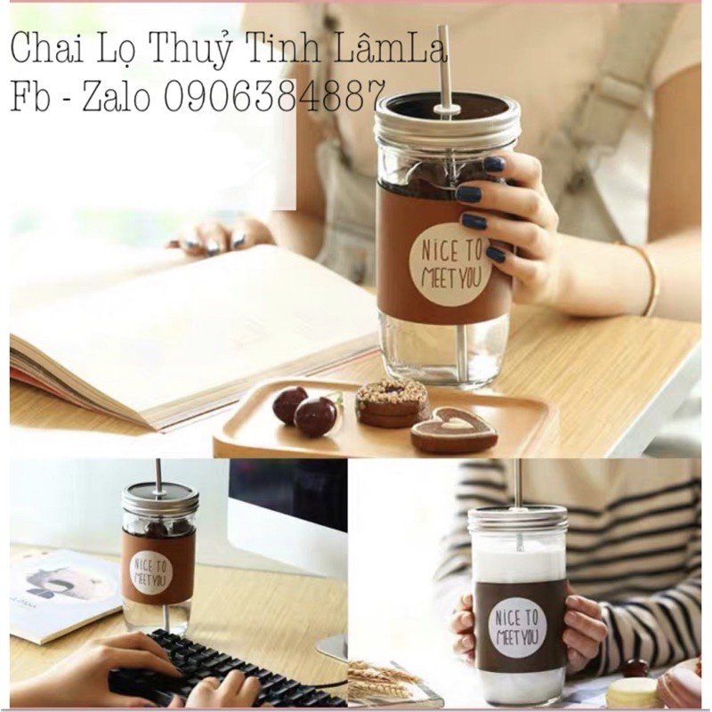 Hàng Mới Về | Hũ Thuỷ Tinh Mứt JD Nắp Nhôm 650ml | Ống Hút Thẳng Innox 304 | Cọ Rửa Ống Hút Innox | BigBuy360 - bigbuy360.vn