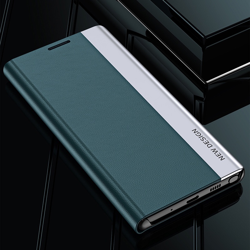 Bao Da Điện Thoại Nắp Gập Từ Tính Tích Hợp Giá Đỡ Sang Trọng Cho Samsung Galaxy S21 Ultra / S20 FE